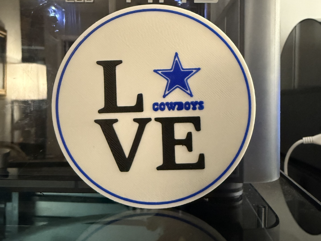 LOVE DALLAS COWBOYS COASTER