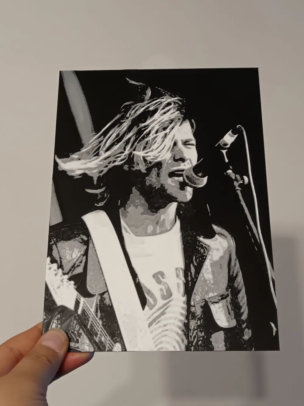 Kurt Cobain, Nirvana - Hueforge black and white by PS3D CREATIVE ...