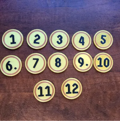 Frosthaven Number Tokens