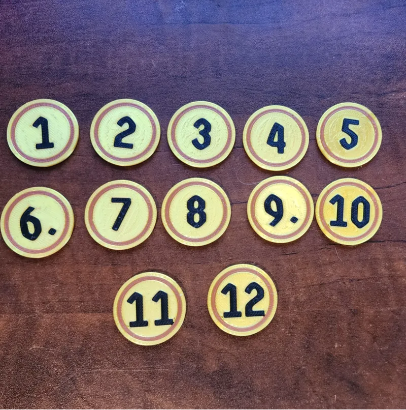 Frosthaven Number Tokens