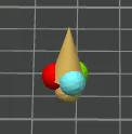 cute ice-cream earrings