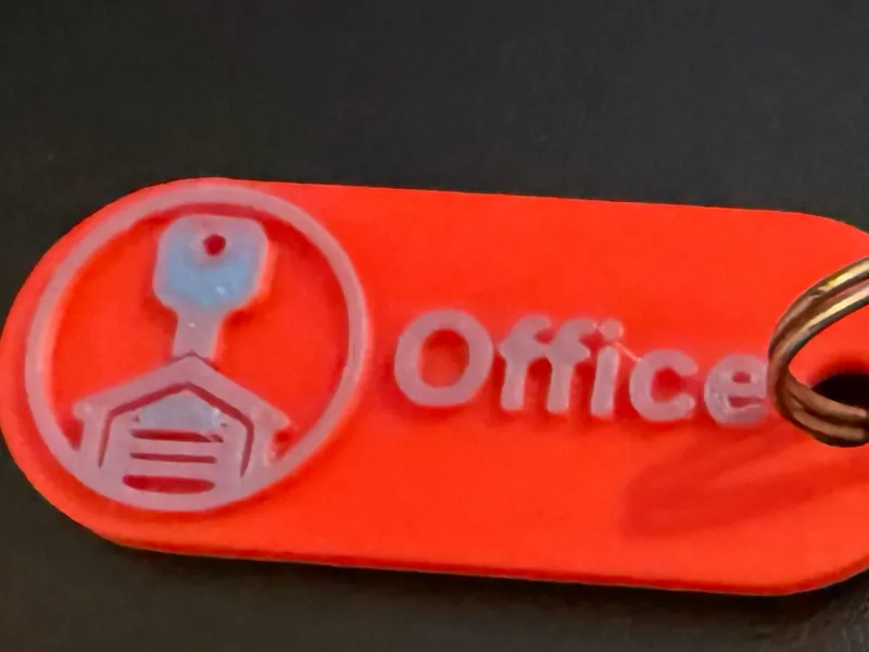 Office Key Tag – Bold & Easy-to-Read Label