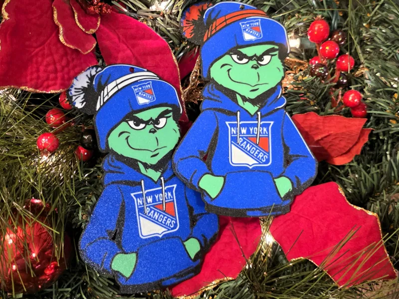 Grinch New York Rangers Christmas Ornament