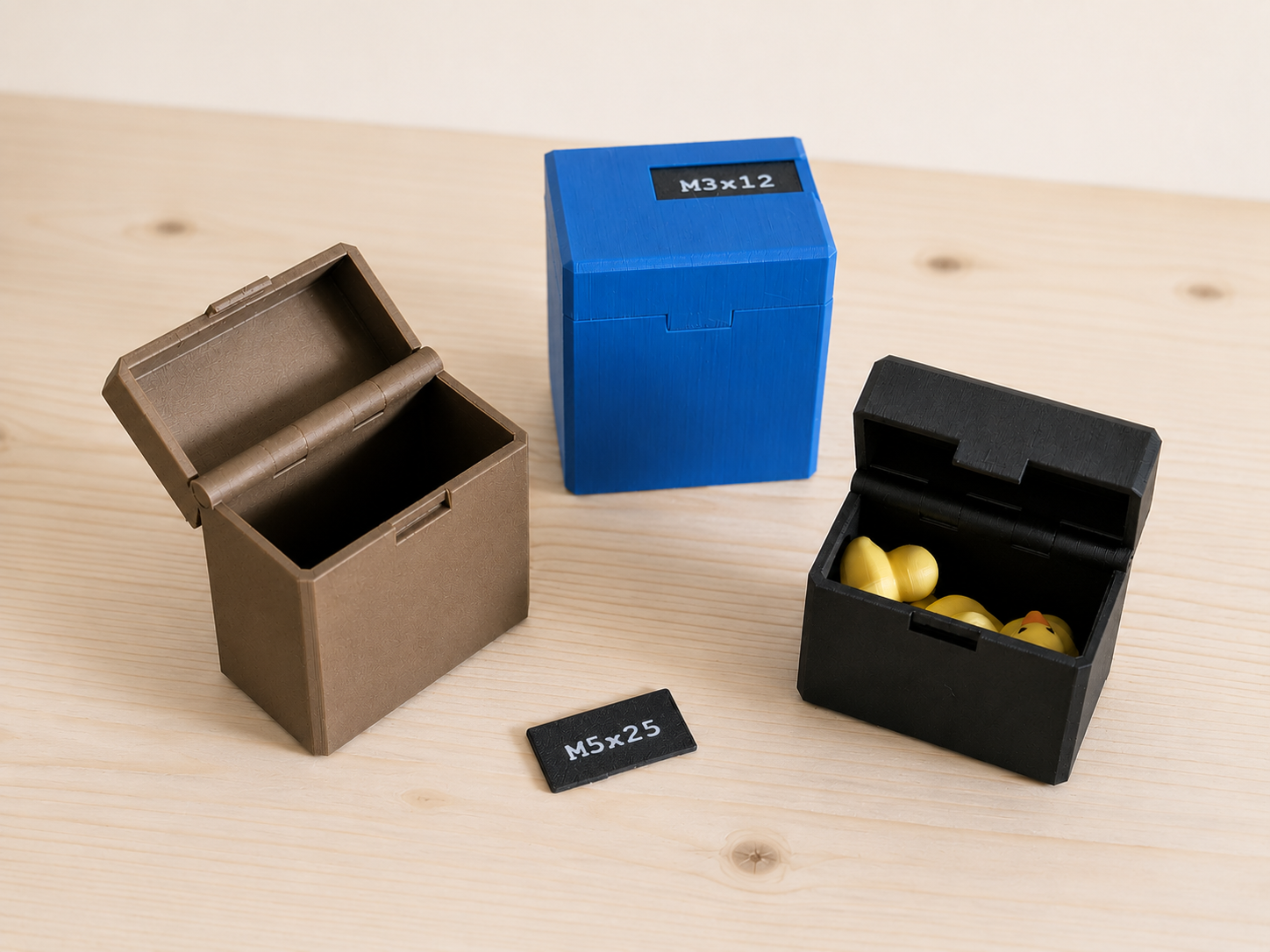 Storage Box (print in place) with Labels