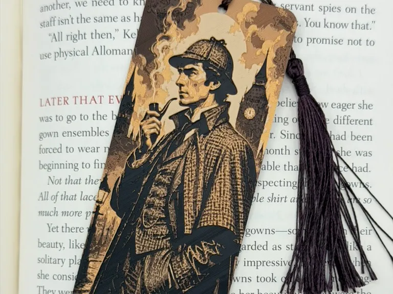 Sherlock Holmes Classic Detective Art Bookmark