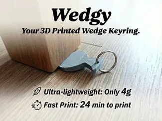 Wedgy- The wedge-shaped keyring-