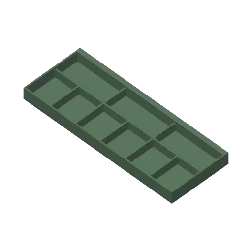 Miniatura 4 do modelo 3D 方孔洞洞板-挂式零件盒合集