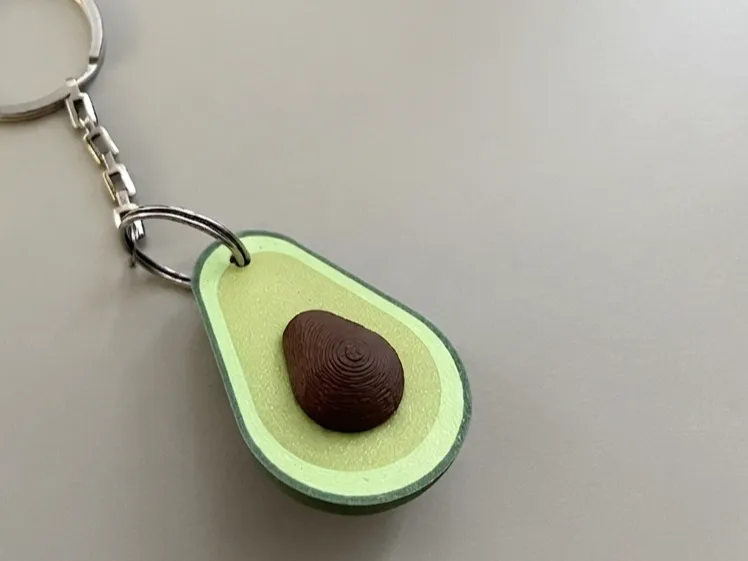 Avocado keychain