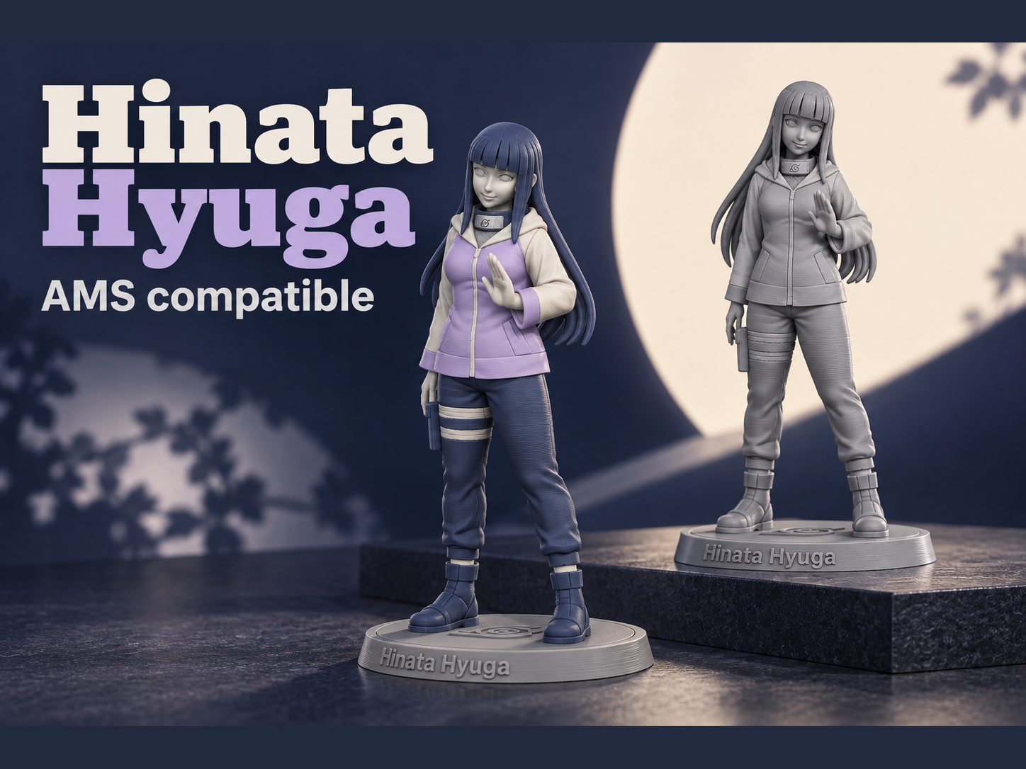 Hinata Hyuga [ AMS compatible ] 3D model