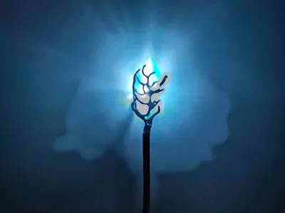 Wand/Sceptre top with crystal