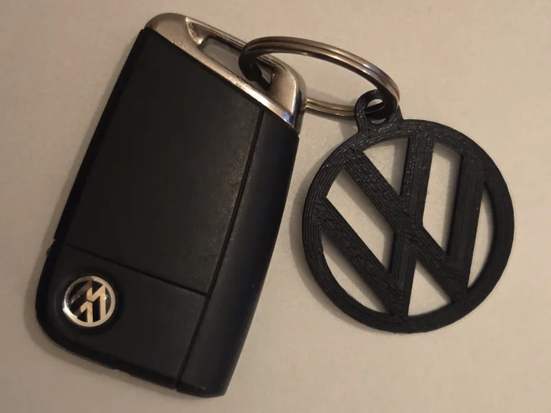 VW logo keychain