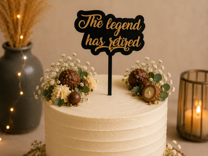 The legend has retired "Cake Topper"