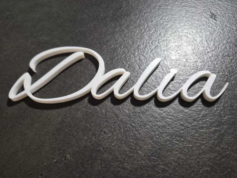 Dalia - 3D Schrift