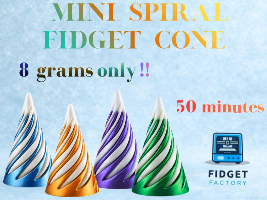 Mini Spiral Cone Fidget (Impossible Passthrough)