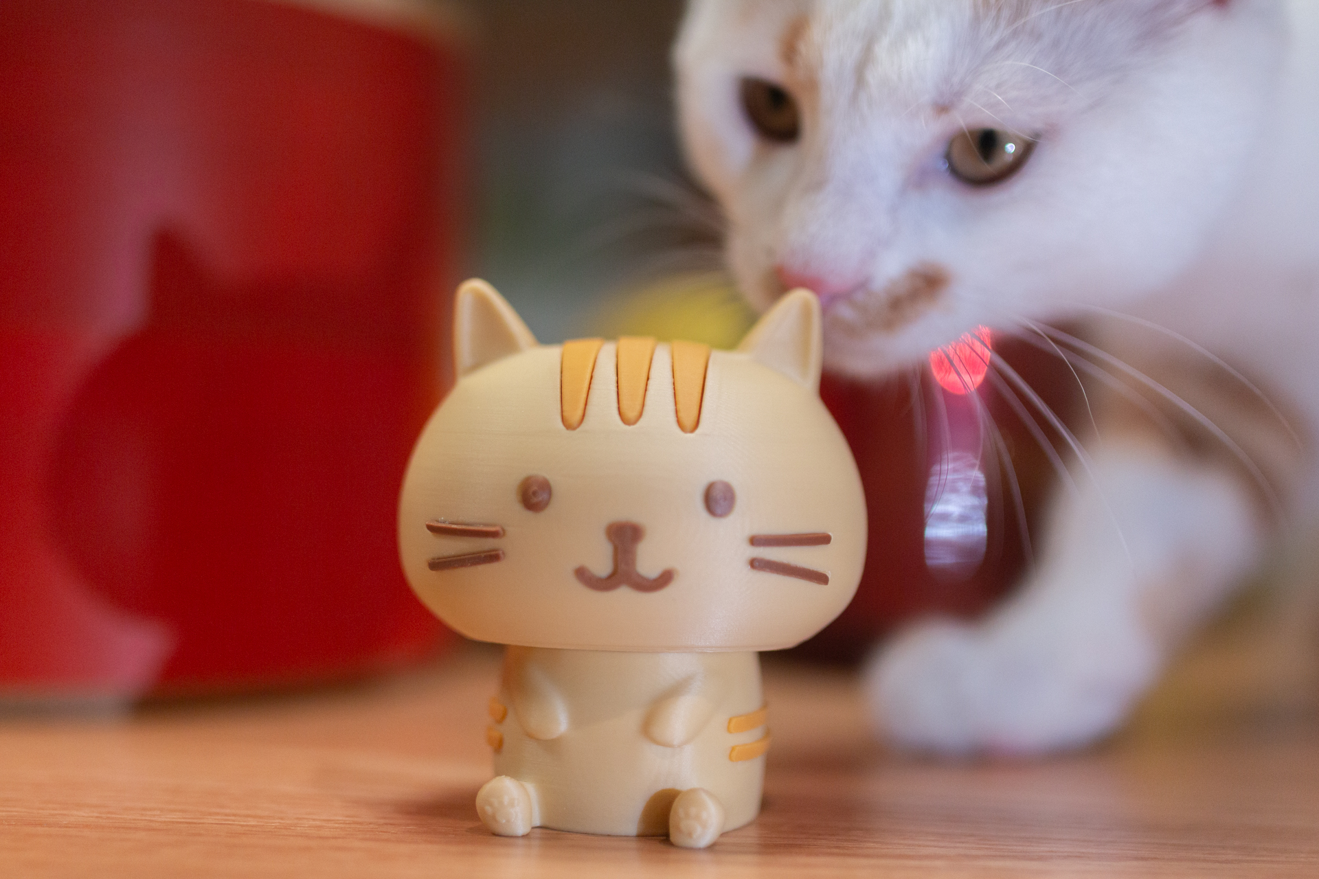 Miniatura 2 do modelo 3D 旋转猫猫（分件无需AMS）