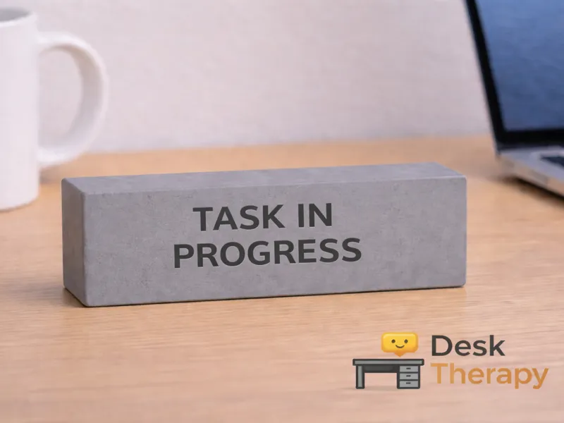 Desk Therapy Mood Brick – Task In Progress
