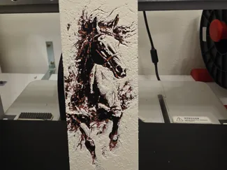 Horse in run