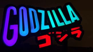 Godzilla LED Sign - Stern Pinball Godzilla Topper