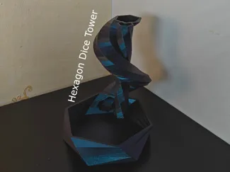 Hexagon dice tower