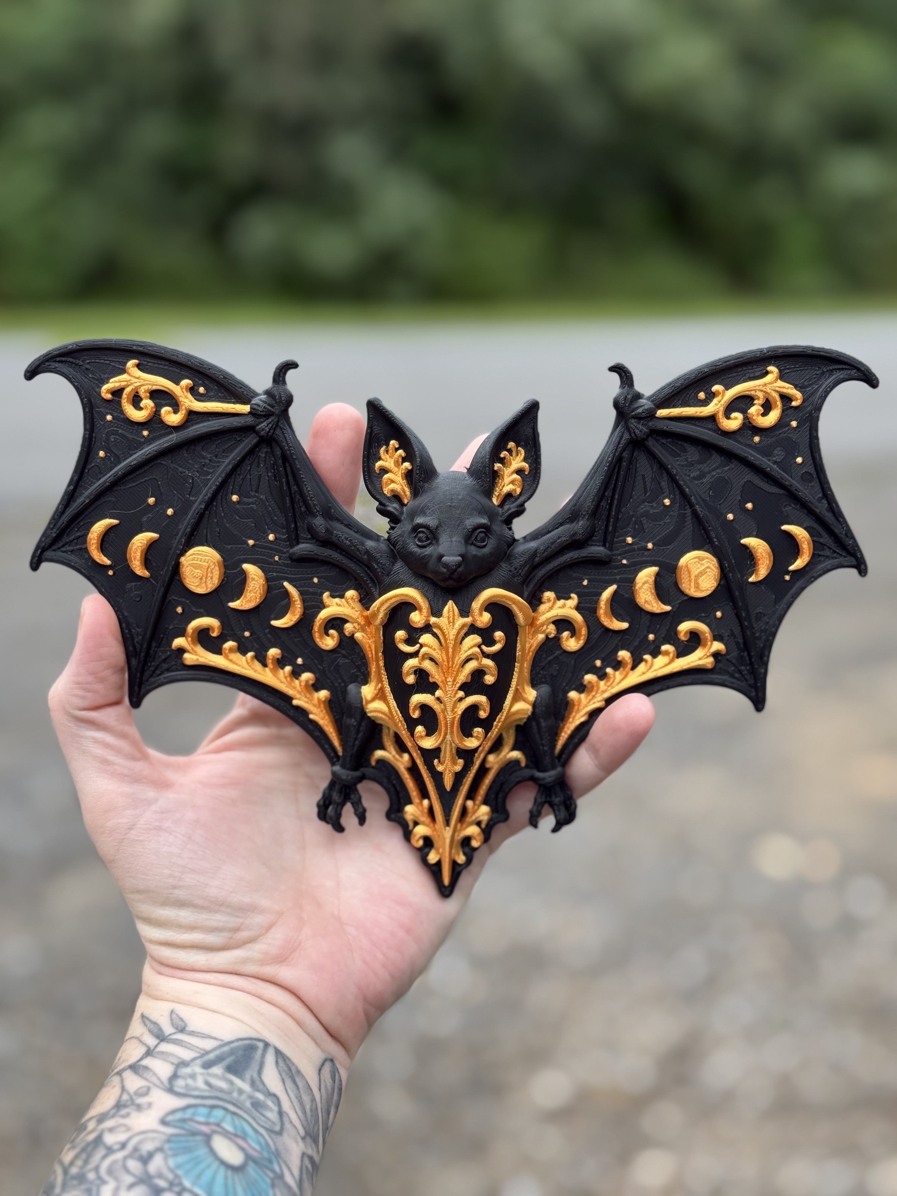 Bat Moon Phases Wall Mount - 1