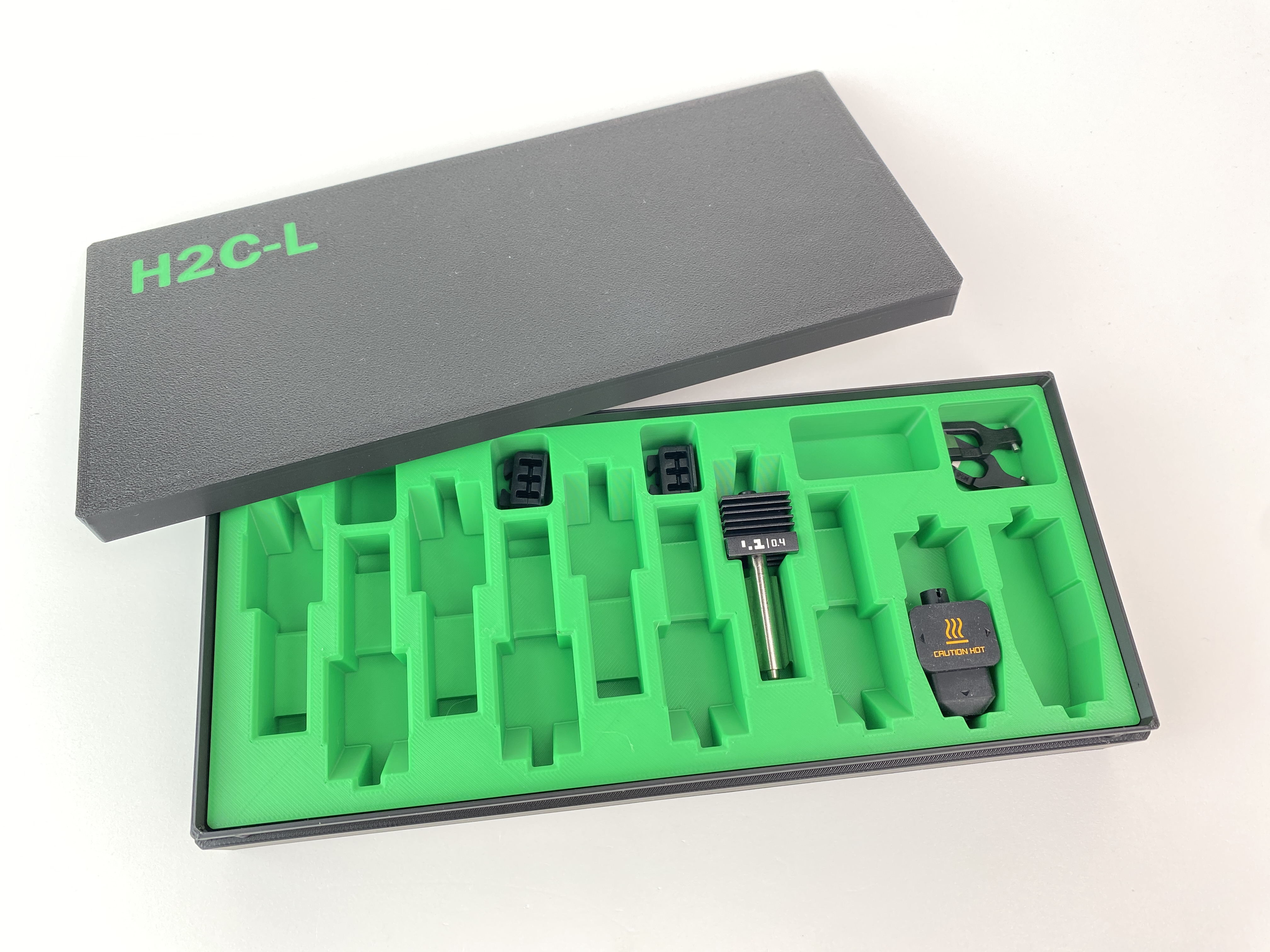 Bambu Lab H2C Left Nozzle Holder Storage Box Set - Free 3D Print