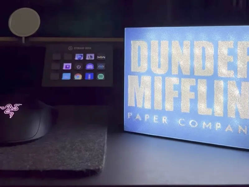 Dunder Mifflin Sign – LED Backlit
