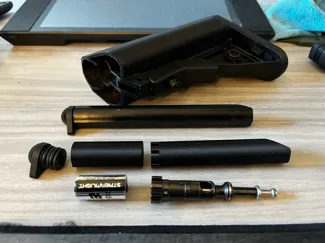 B5 SOPMOD stock firing pin and bolt storage tube