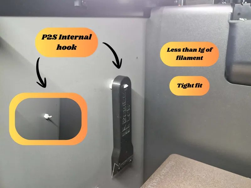 P2S Internal hook / Scraper holder