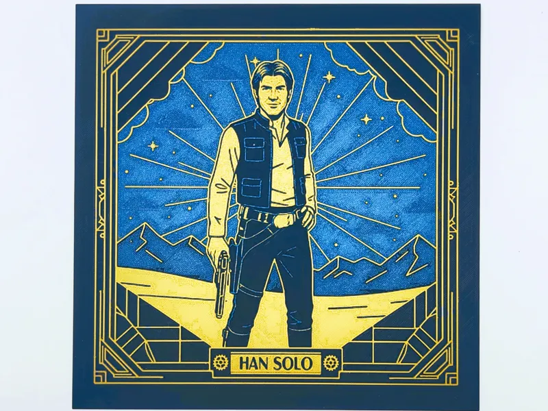 Star Wars - Han Solo - Art Déco Stil