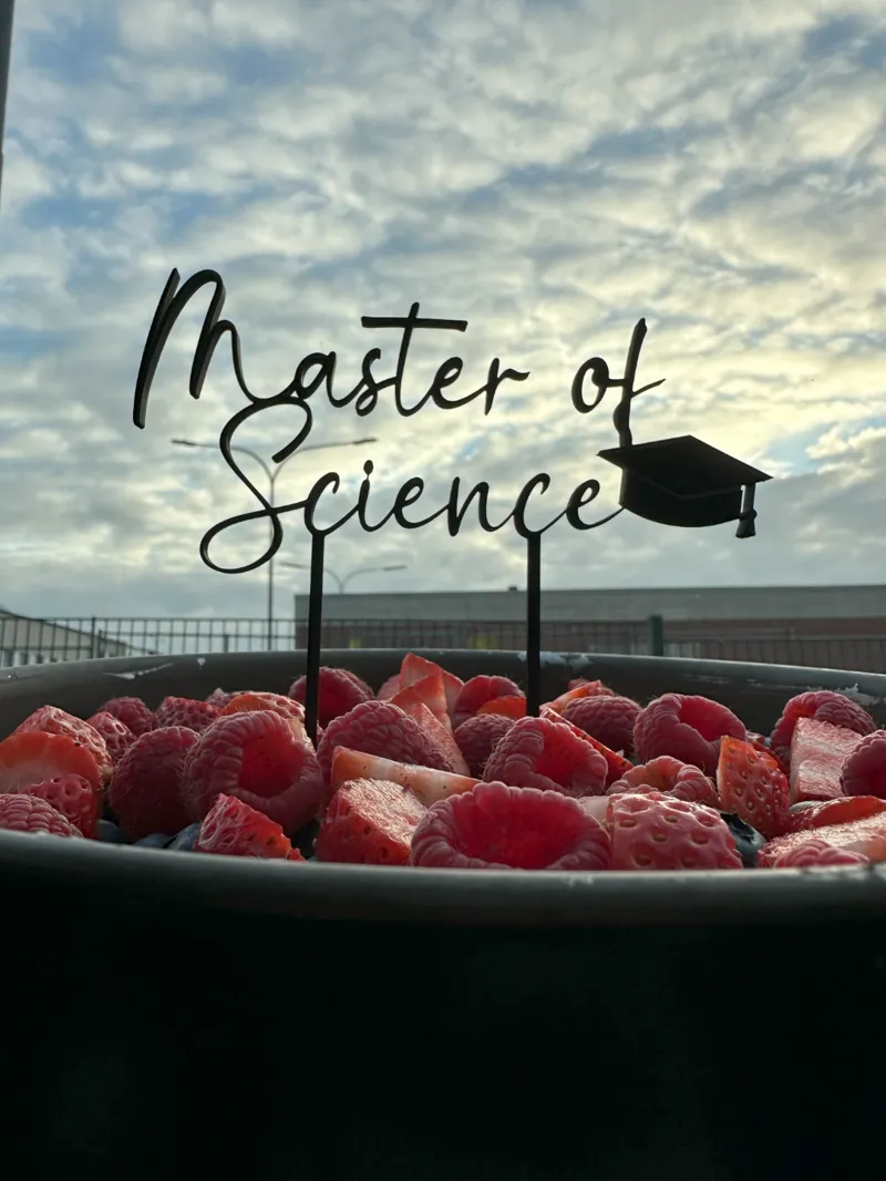 Cake Topper Master of Science (MoS) 