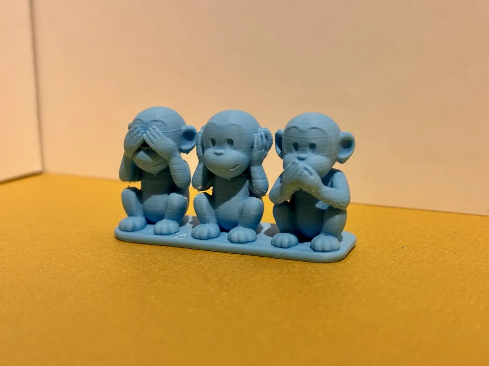 3 little monkeys - Free 3D Print Model - MakerWorld