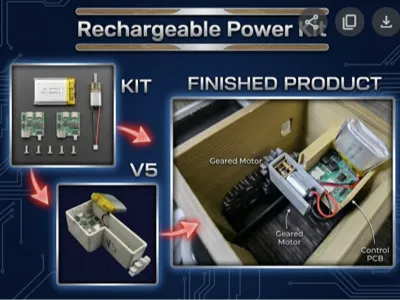 Rechargeable Power Kit - Universal Fit Housing