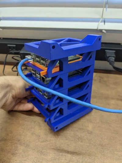 Ubiquiti Tool Less Rack Raspberry Pi Modular Raspberry Pi (3,4,5) Rack w/Toolless Sleds by reganface ...
