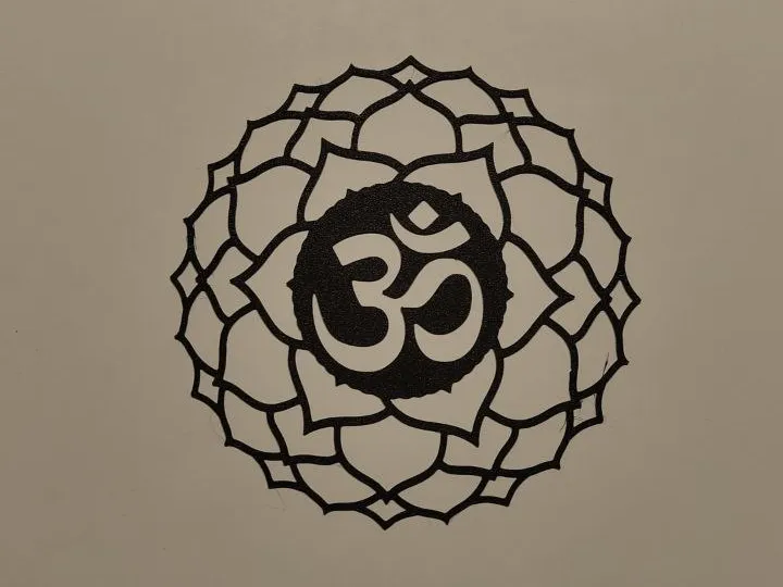 Silhouette murale fleur de lotus