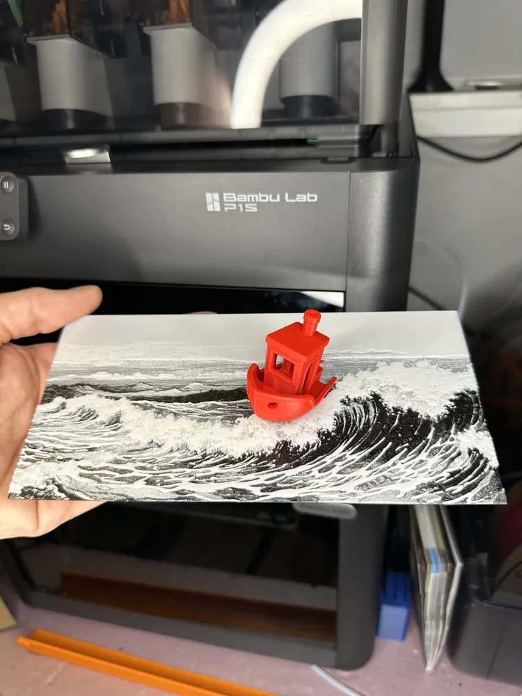 Benchy Wave Jumping HueForge by Additive Atom - MakerWorld