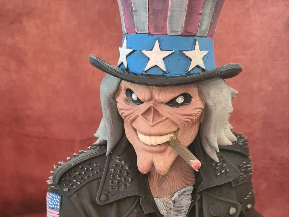 Iron Maiden - Eddie als Uncle Sam