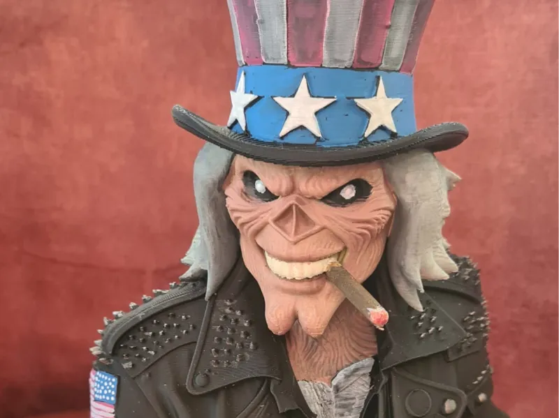 Iron Maiden - Eddie als Uncle Sam