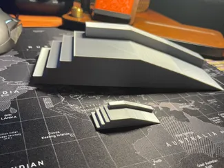 Techdeck/fingerboard ramp with ledge and stairs