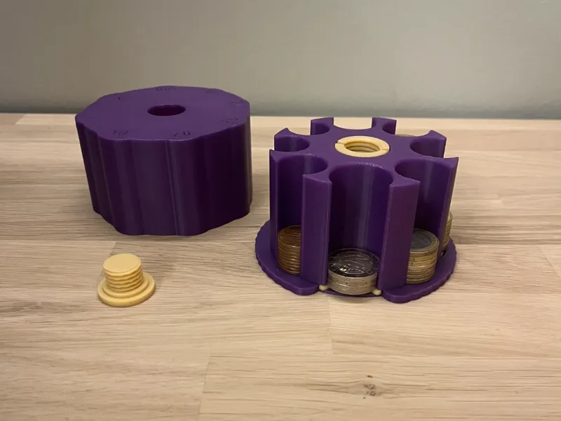 Euro coin holder/dispenser