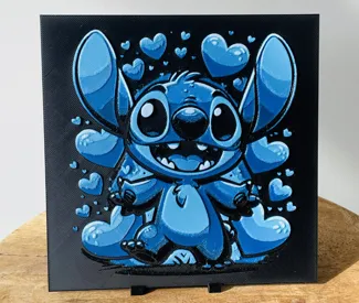 Stitch with Hearts - HueForge