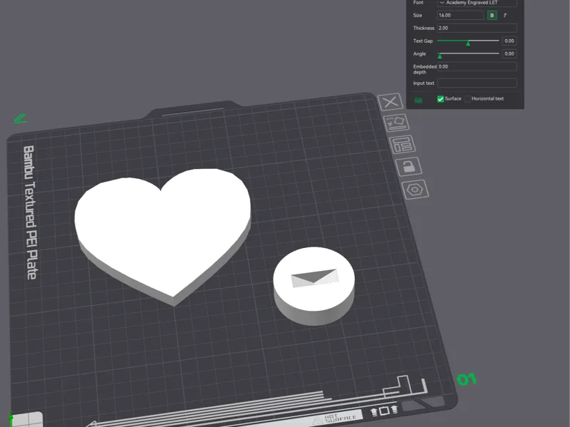 unique 3d heart