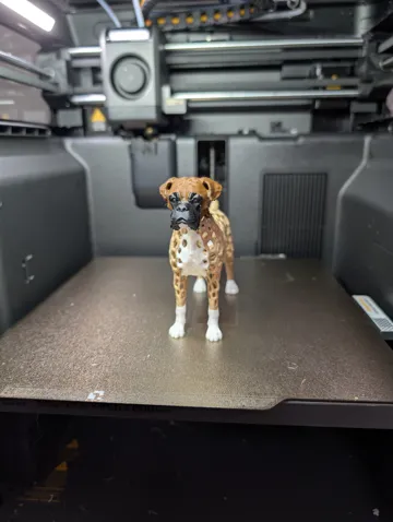 Caja o estuche: Voronoi Boxer Dog Figure Sculpture — vista de referencia 4