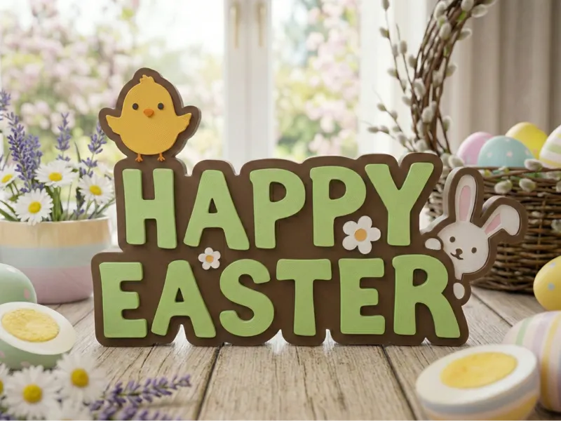 Modular Happy Easter Sign - No AMS Required 