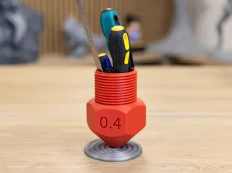 Nozzle pen holder