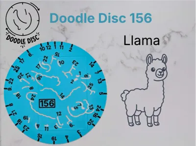 Doodle Disc 156 Llama