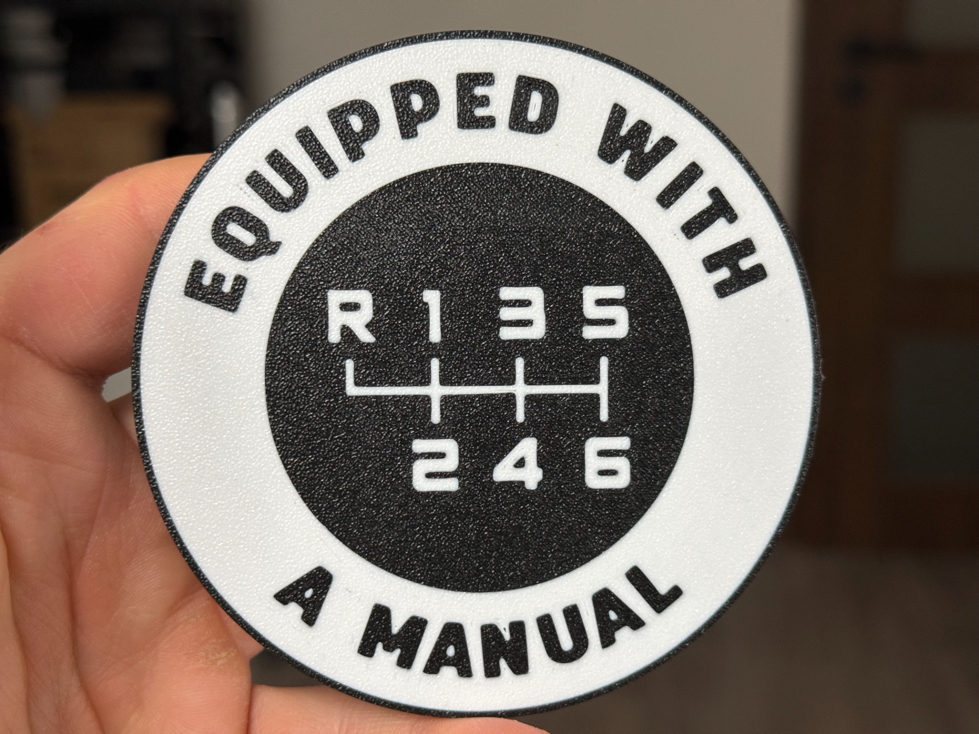 Equipped with Manual coaster