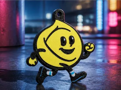 The Running Tortellino | Italian Pasta Keychain
