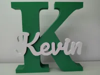 Initial with Name - Kevin