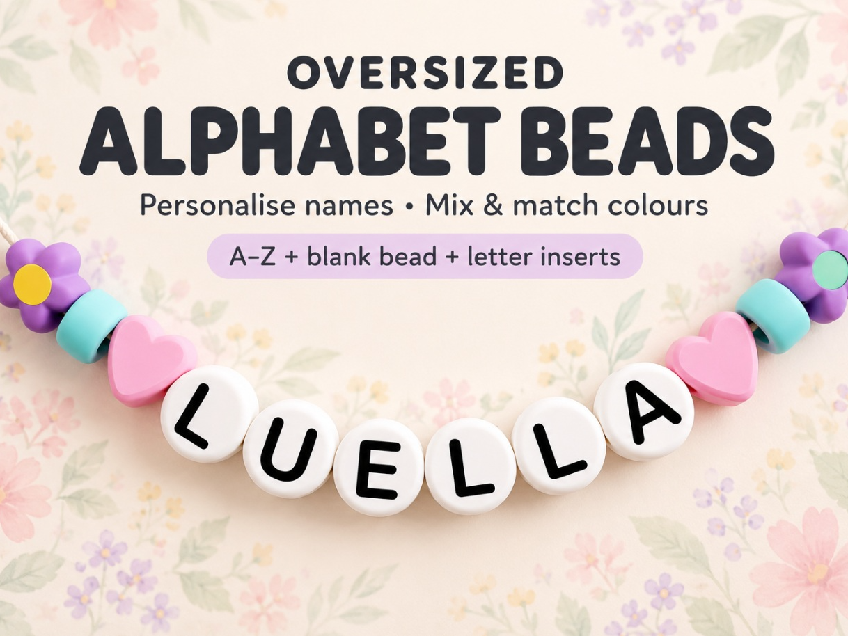 Letter Beads A–Z + Blank | Separate Letter Inserts - 1