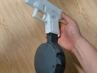 Glock 9mm drum prop (dimension accurate)
